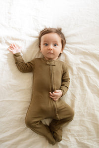 Organic Pima Cotton Baby Sleeper in Oliver
